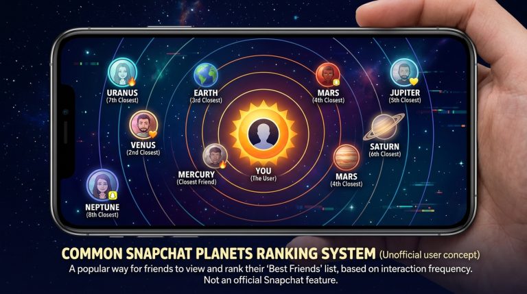 Common Snapchat Planets